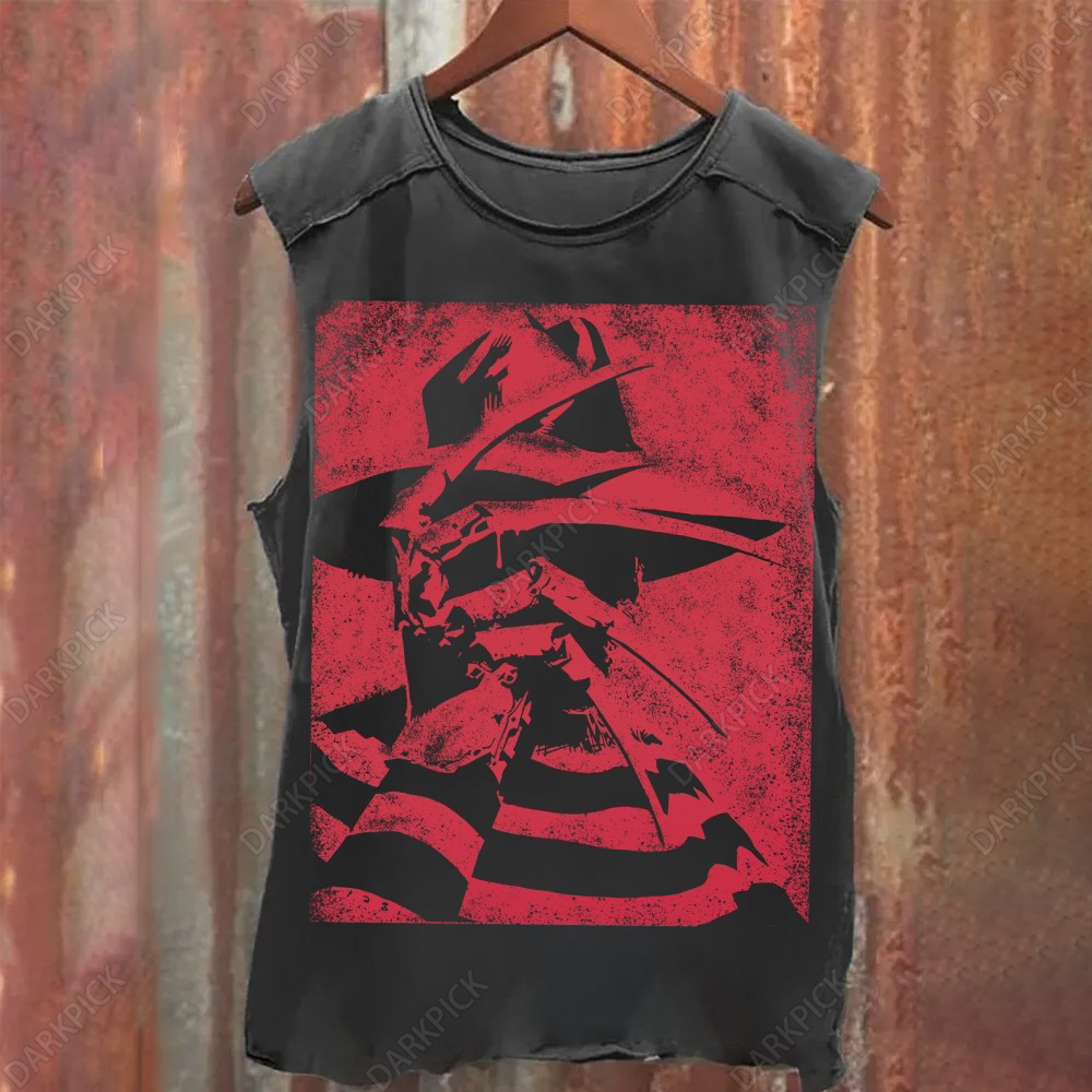 Unisex Vintage Freddy Krueger Tank Top