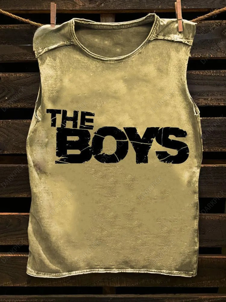 Men's Vintage "The Boys" Print Vest