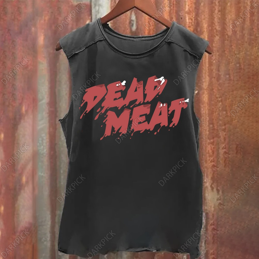 Unisex Vintage Washed Dead Meat Tank Top