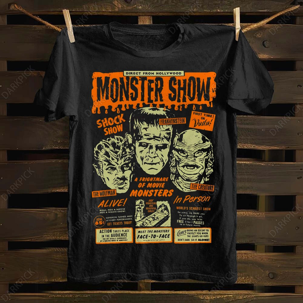 Unisex cotton  Horror Shock Show T-shirt