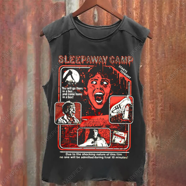 Unisex Vintage Washed Sleepaway Camp Tank Top