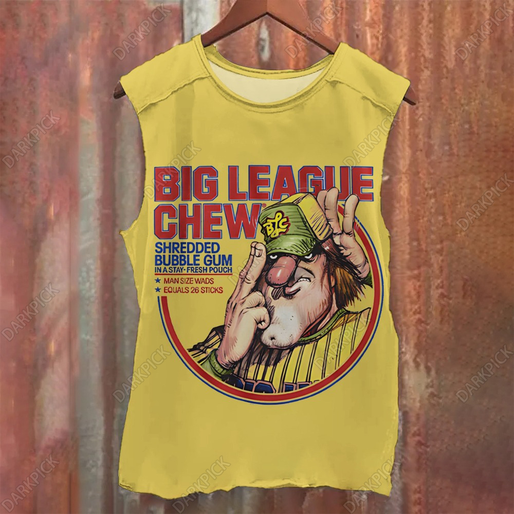 Unisex Casual  Big League Chew Printed Tank Top