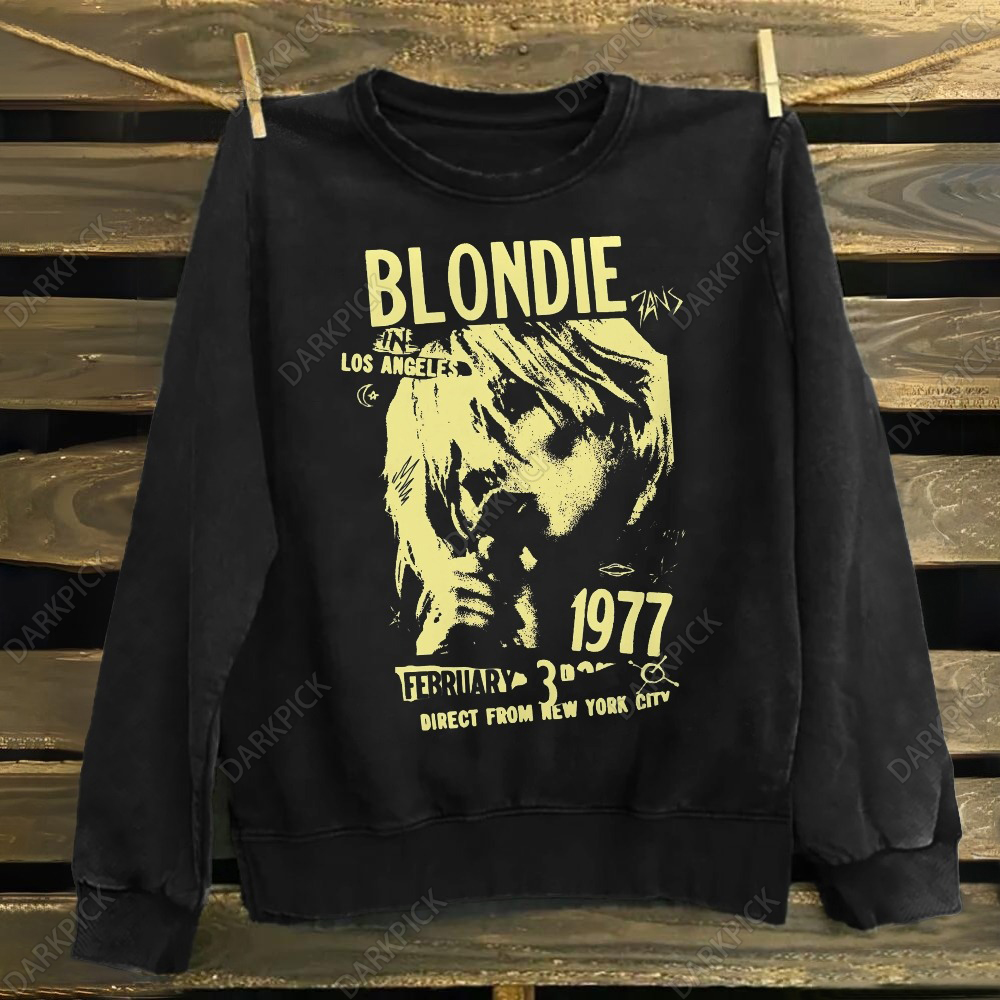 Unisex Cotton Blondie 1977 Direct From New York City  Sweatshirt