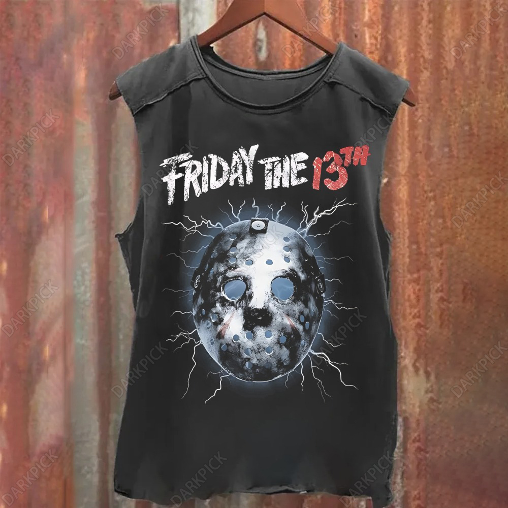 Unisex Vintage Washed Friday the 13th Tank Top