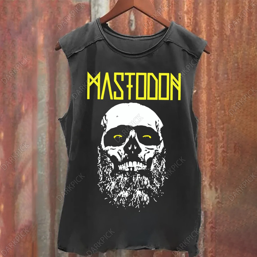 Unisex Vintage Washed Mastodon Band Tank Top