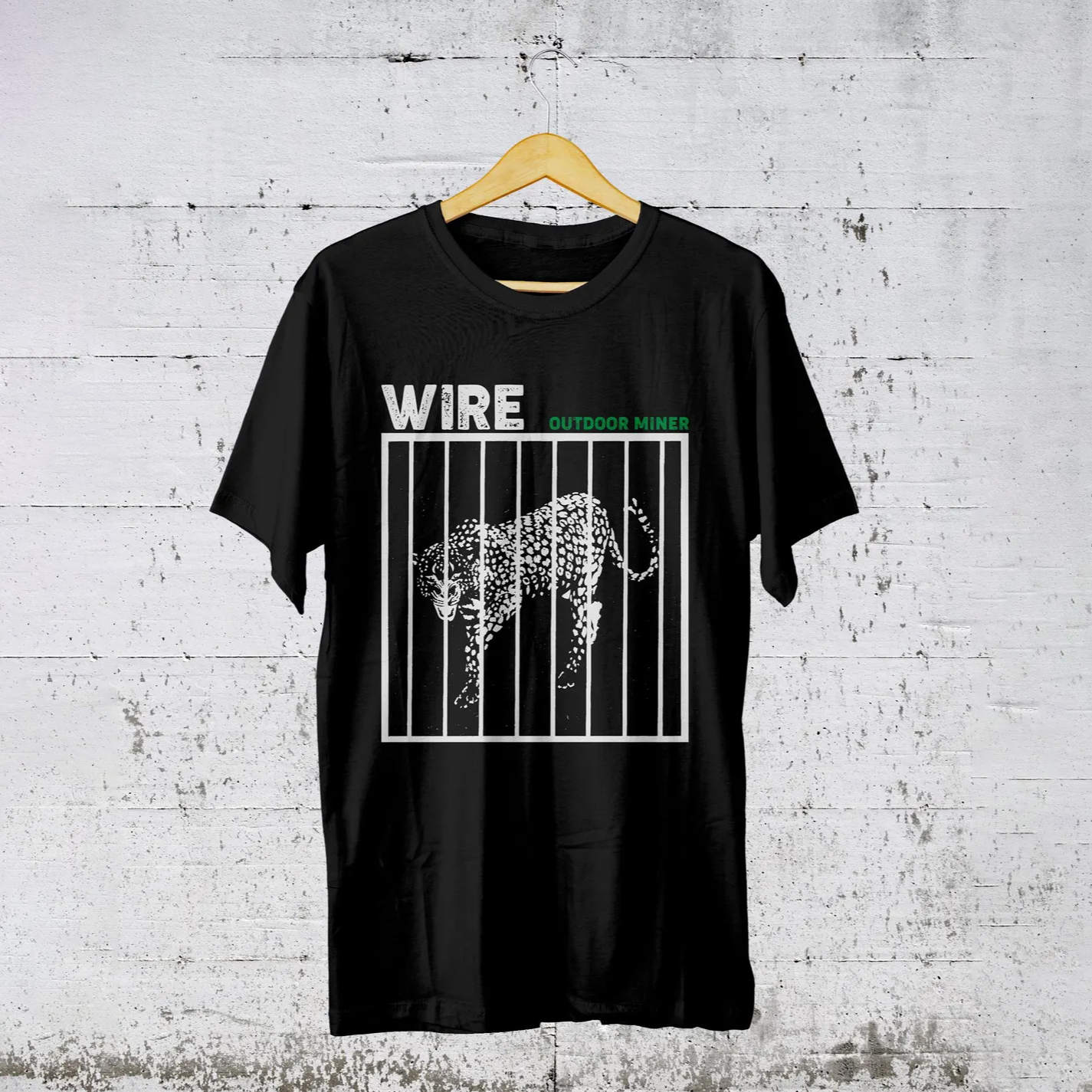 Wire Band Outdoor Miner cotton T-shirt
