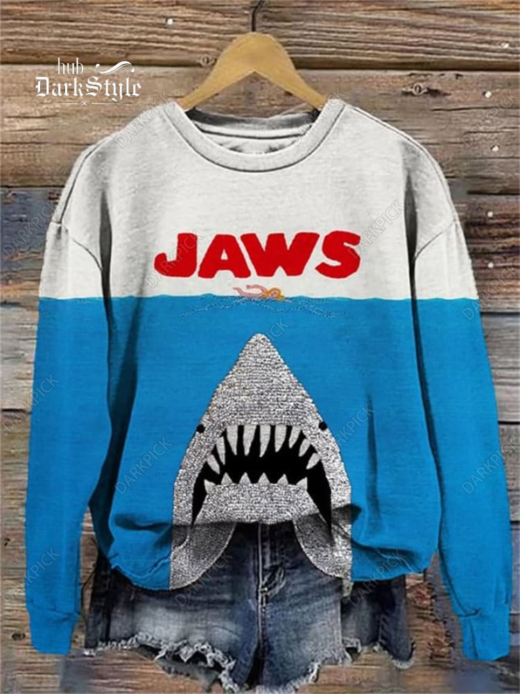 Unisex Shark Ocean Print Sweatshirt