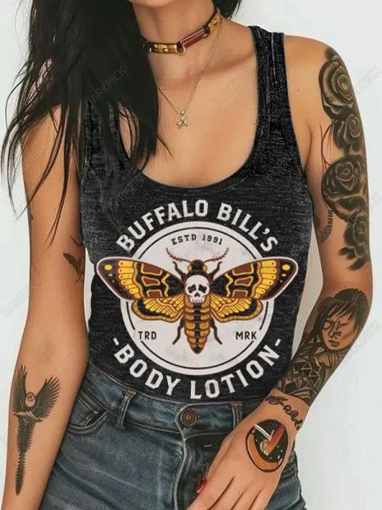 Women's Buffalo Bill's Body Lotion Print Casual Tank Top