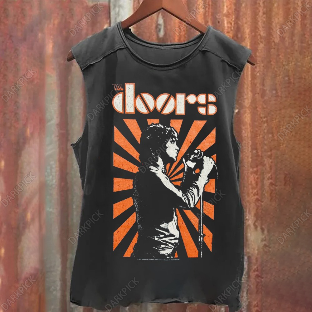 Unisex Vintage Washed The Doors Tank Top