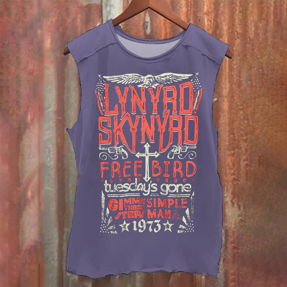 Vintage Washed Lynyrd Skynyrd Rock Band Tank Top