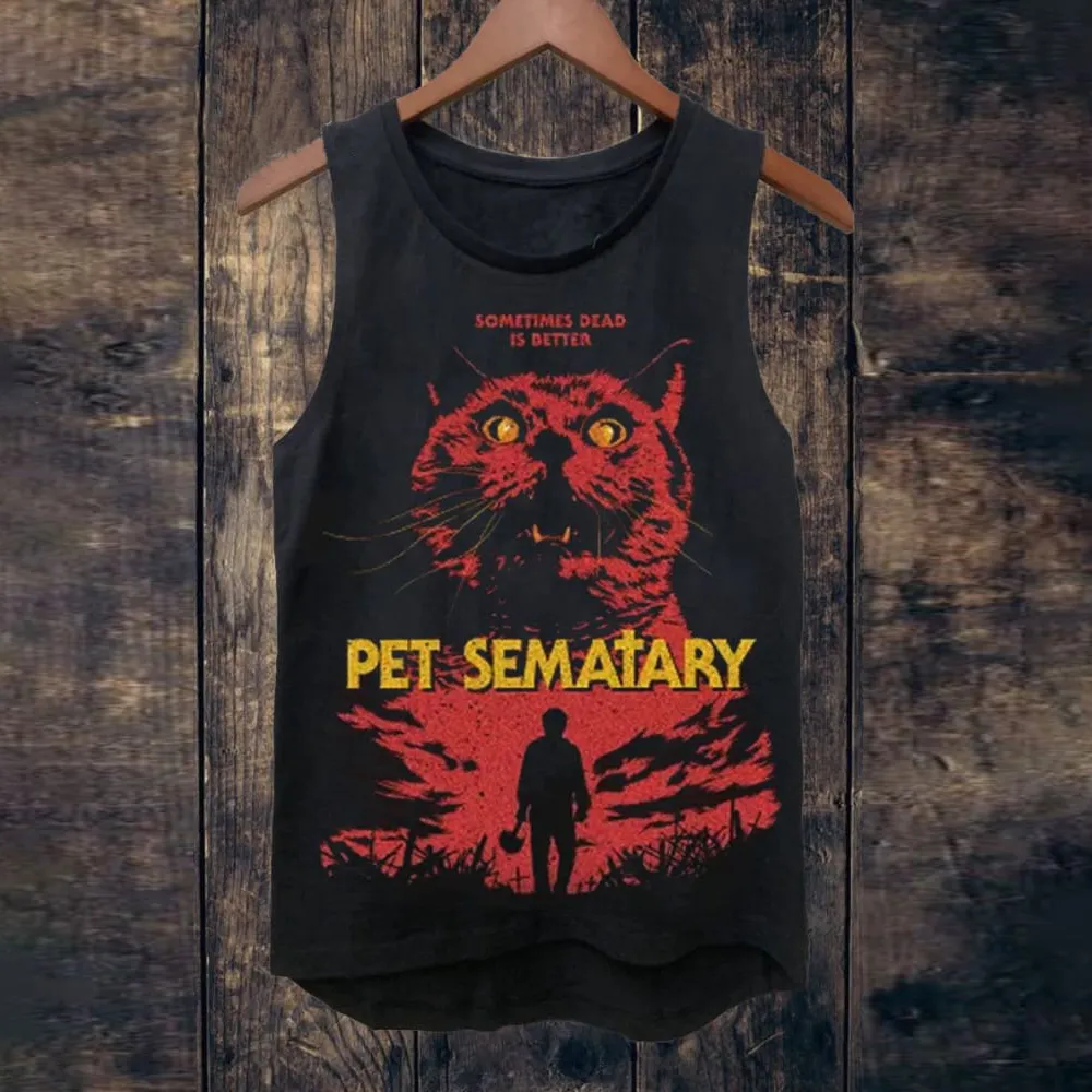 Unisex Vintage 80s Pet Sematary    Unisex Tank Top