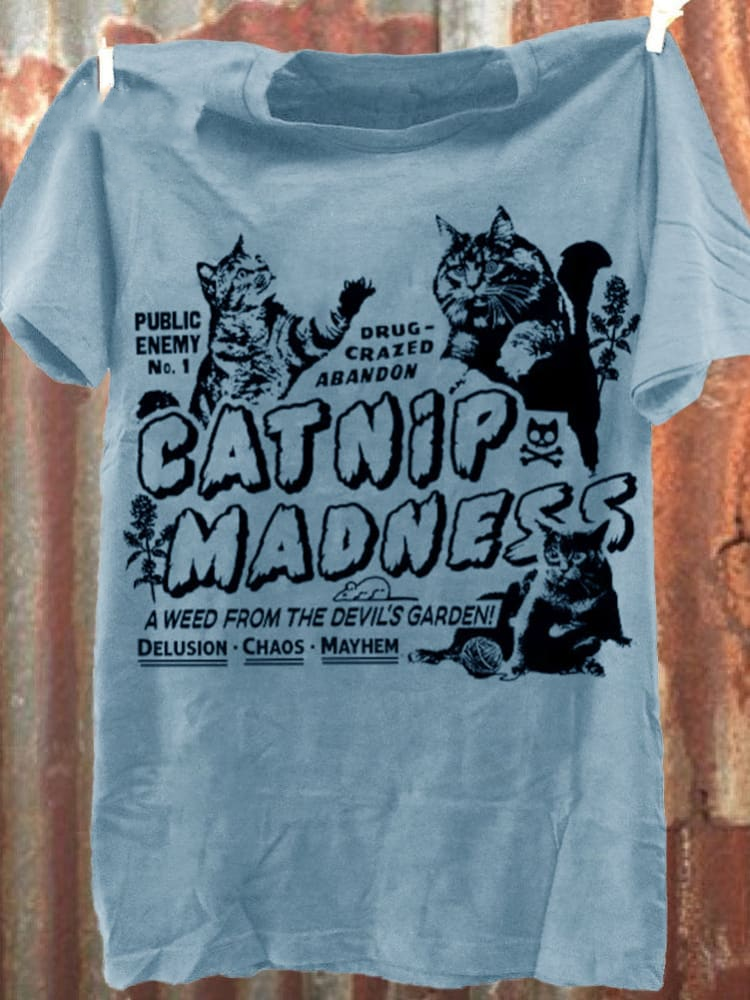 Cat Print Unisex Classic T-shirt