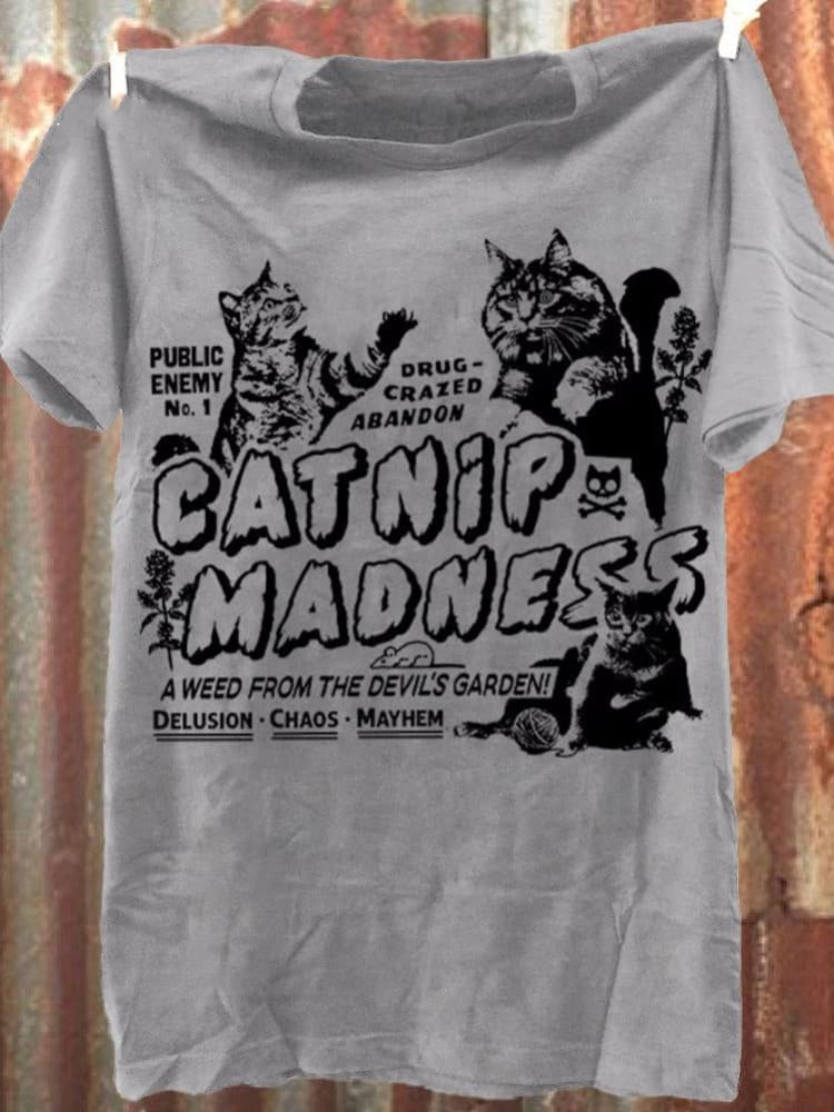 Cat Print Unisex Classic T-shirt