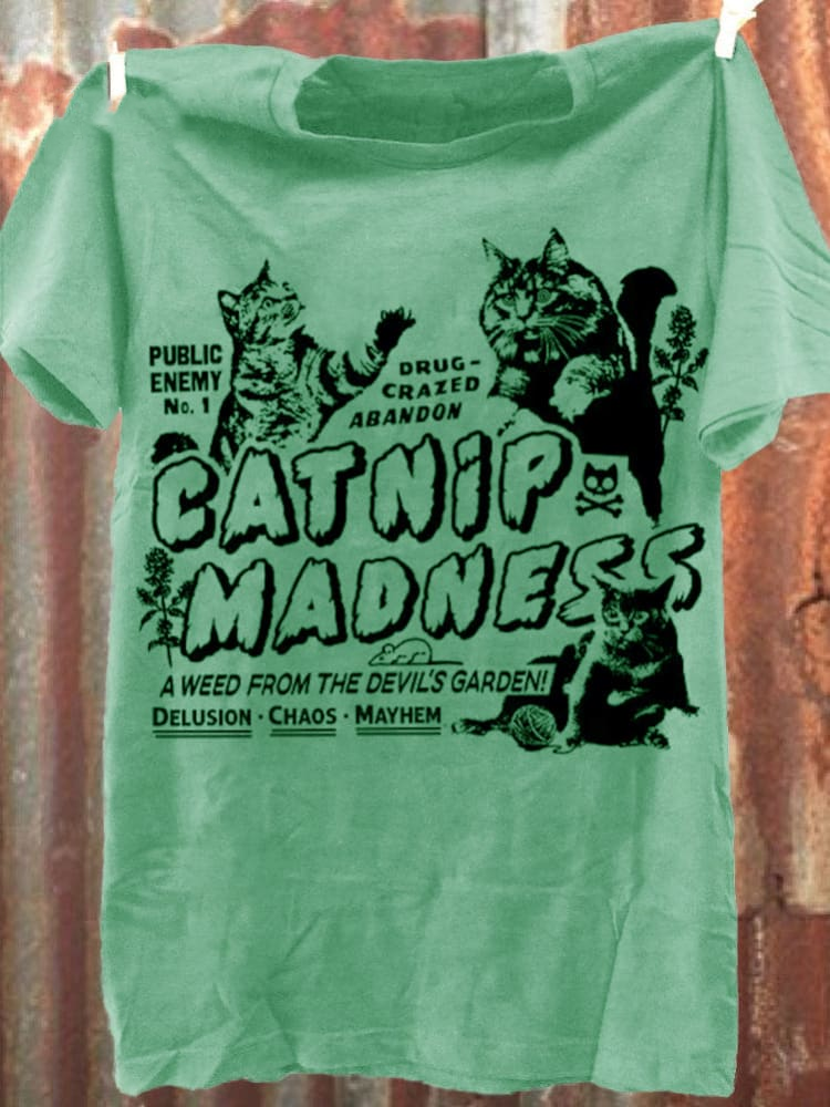 Cat Print Unisex Classic T-shirt