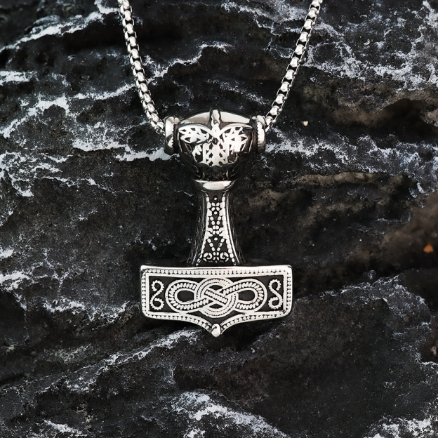 Bindrune Hammer Pendant
