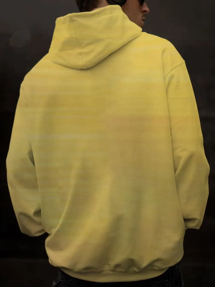 Unisex Cat Smoking Print Casual Hoodie Sweatshirt