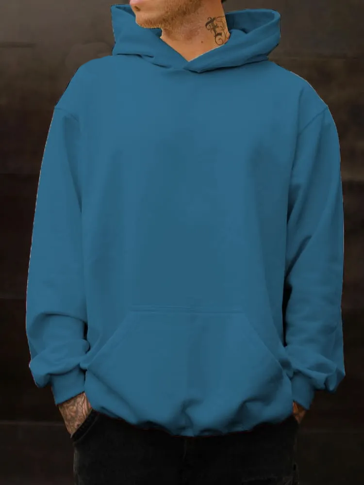 Unisex Blue Rotting Zombies Printing Casual Hoodie Sweatshirt