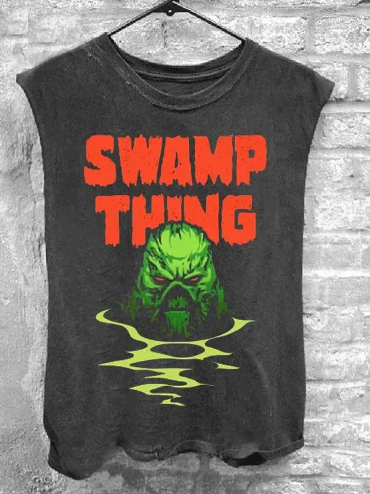 Swamp Thing Print Unisex Tank Top