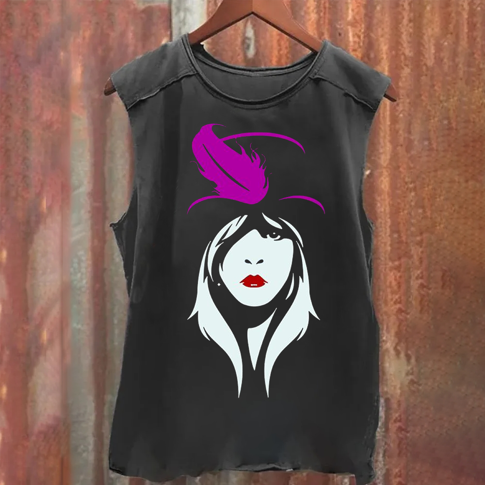 Vintage Washed Stevie Nicks Singer Tank Top