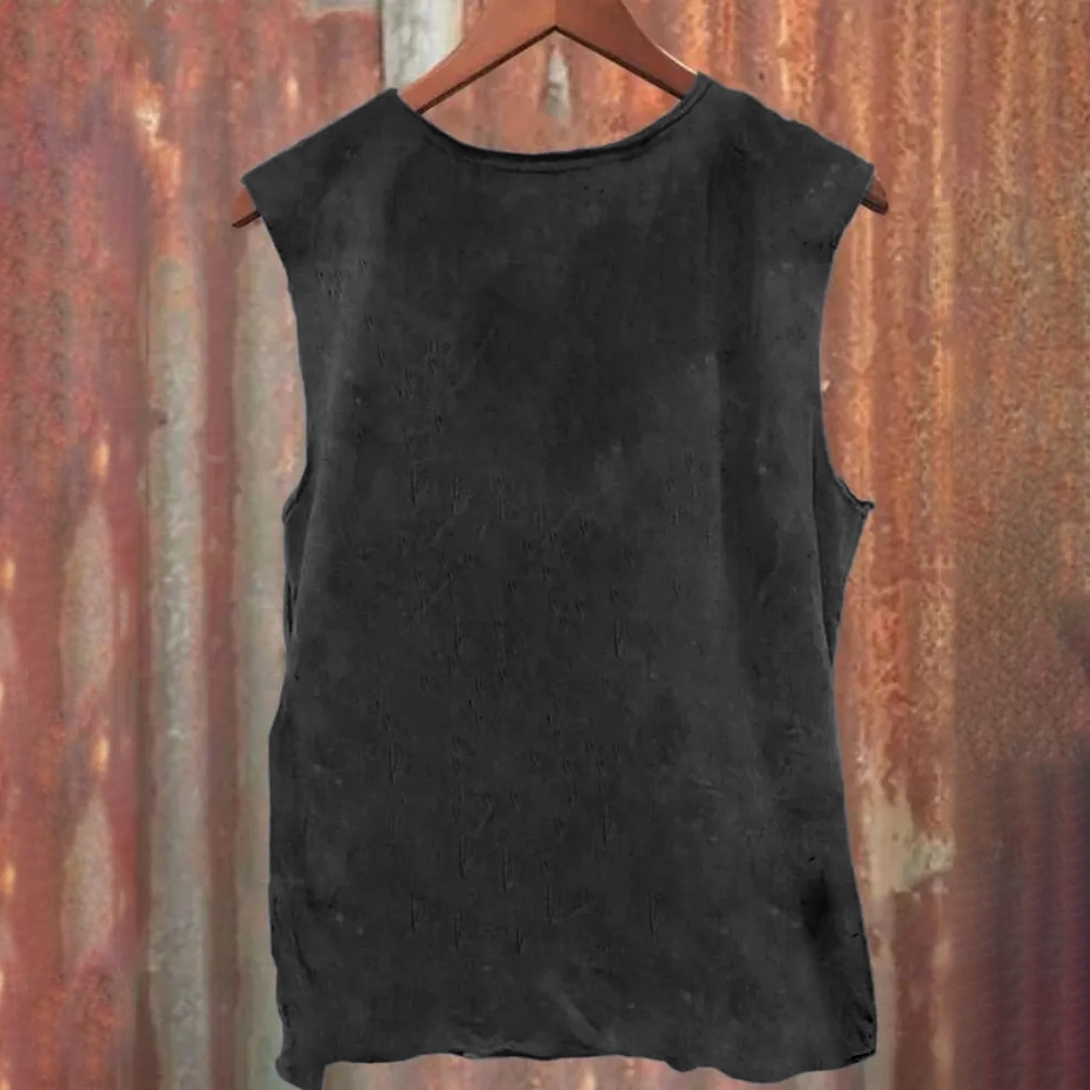 Crow Spirit Animal Tarot Raven Print Casual Tank Top