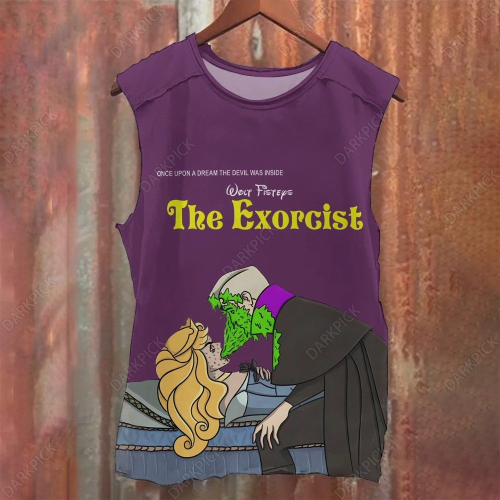 Unisex Casual The Exorcist In Disney Animation Style Printed Tank Top