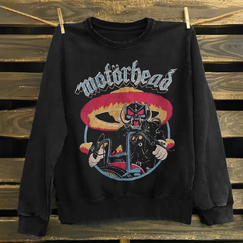 Unisex Cotton Motorhead Heavy Metal Band Sweatshirt