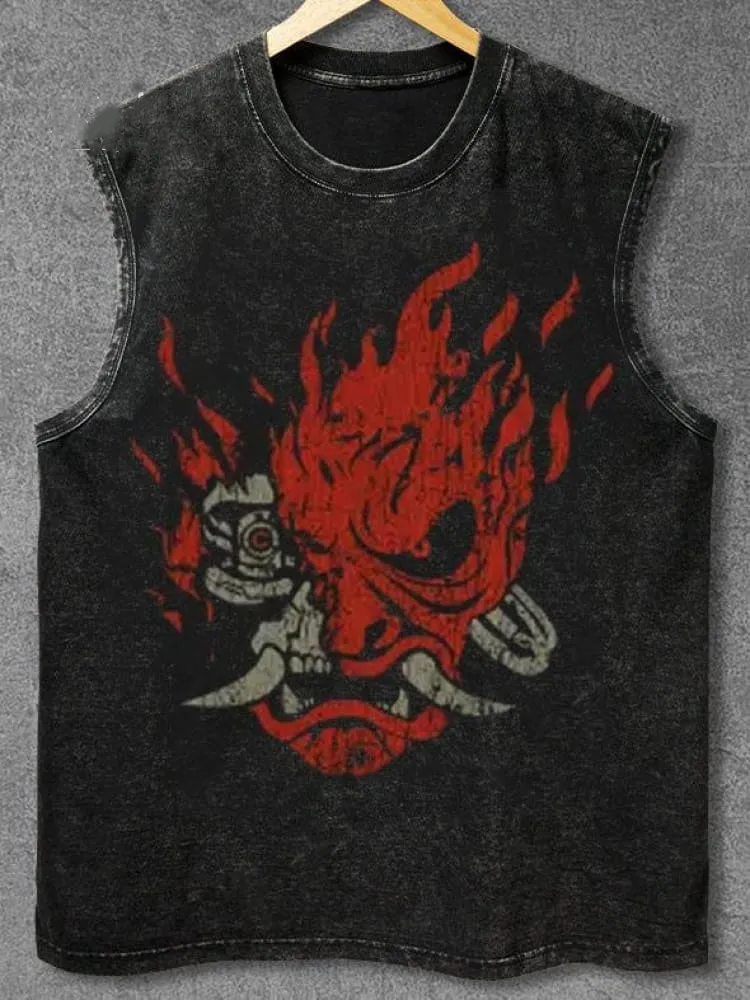 Cyberpunk Samurai Unisex Tank Top