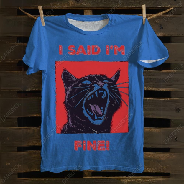 Unisex I said I'm fine! Funny Cat T-Shirt