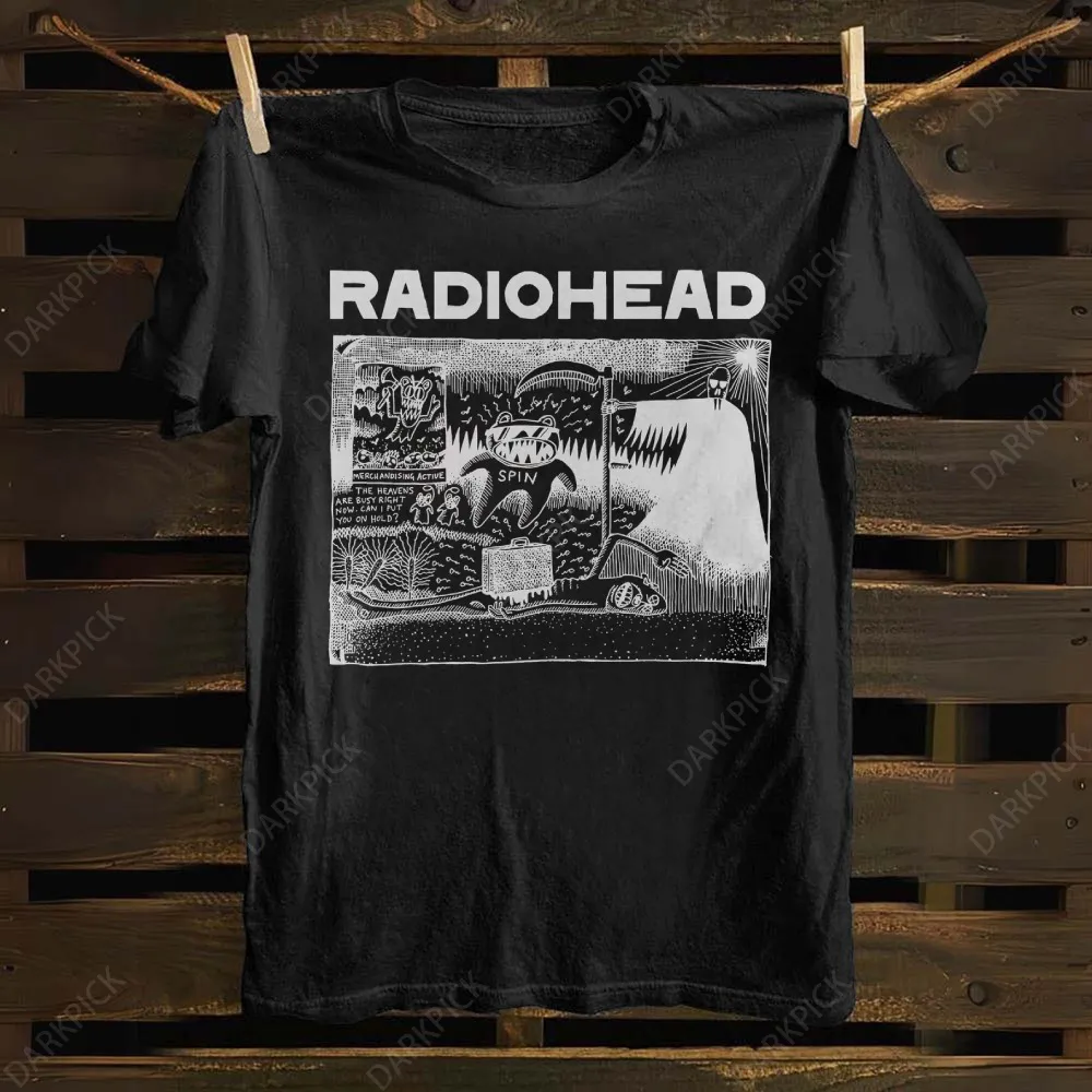Unisex Cotton Radiohead Rock Band T-shirt