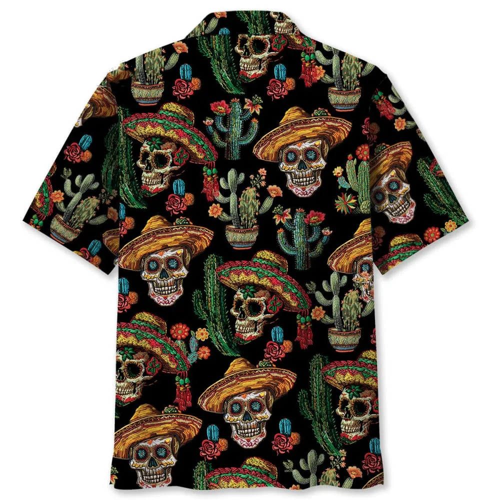 Cactus Skull Hawaiian Shirt