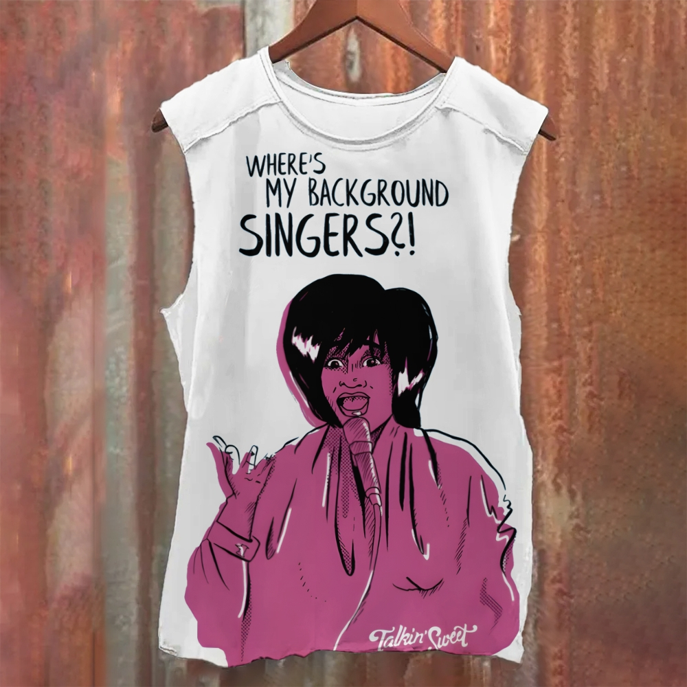Patti LaBelle Singer Casual Printed Tank Top