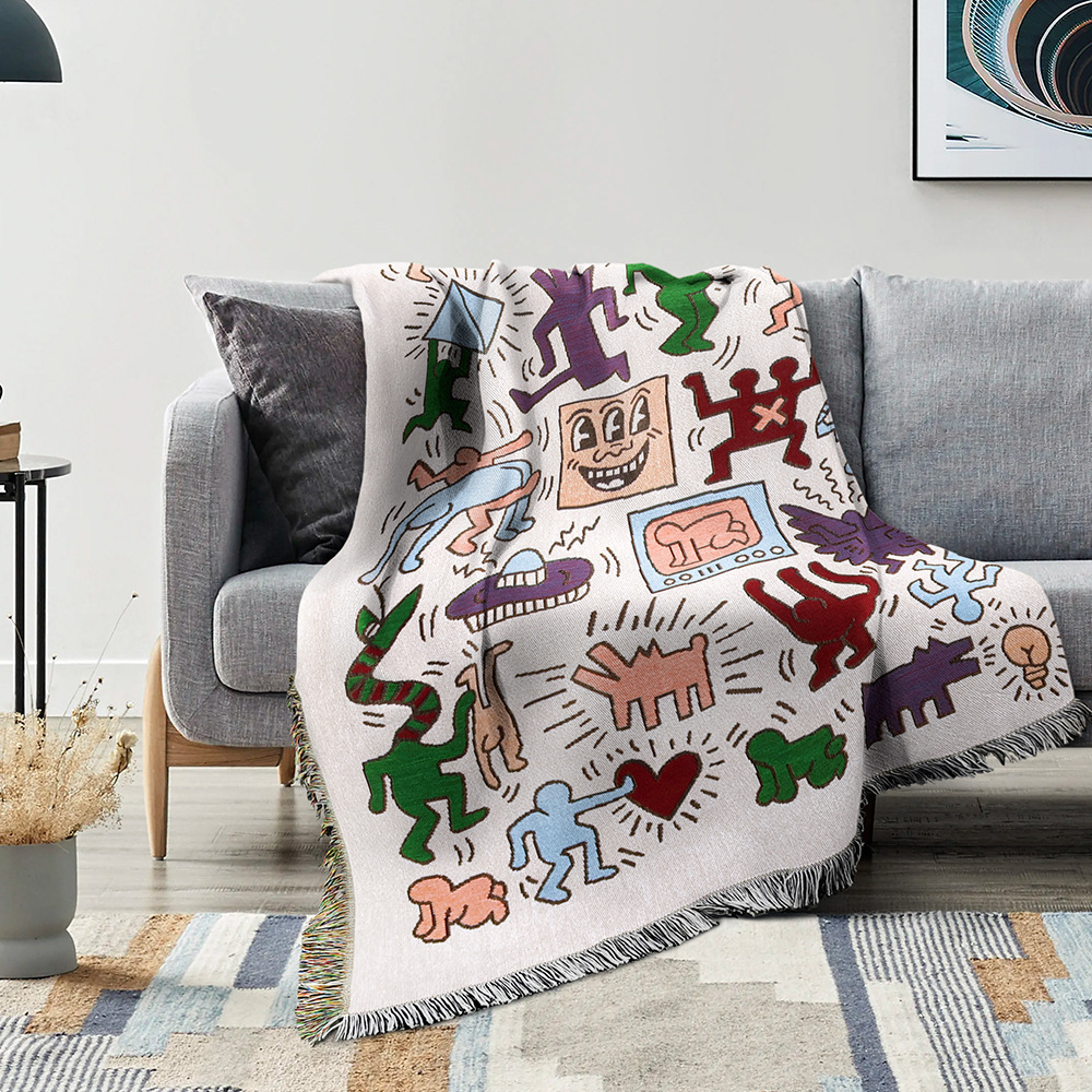 Modern Times Dance Woven Blanket: Gothic Space Throw,