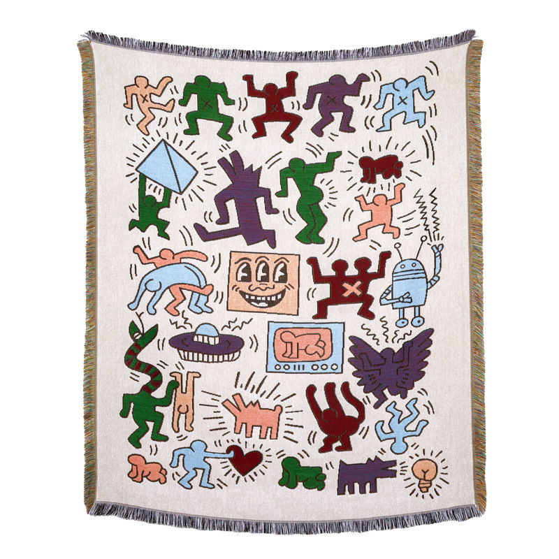 Modern Times Dance Woven Blanket: Gothic Space Throw,