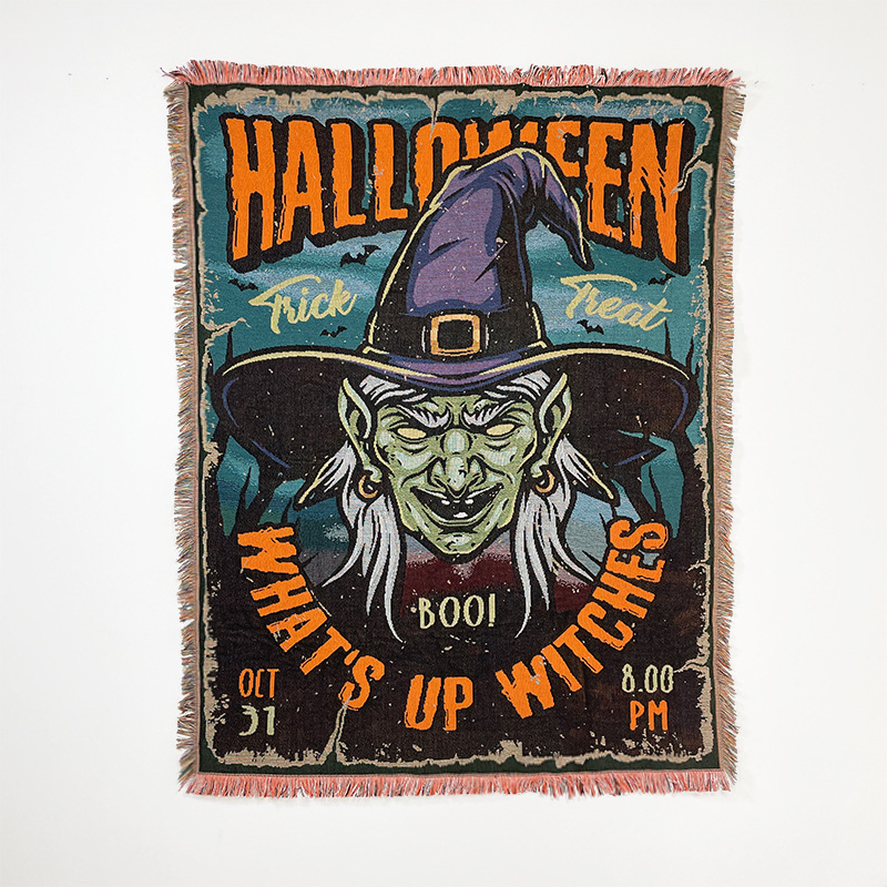 Witch Modern Times Dance Woven Blanket: Gothic Space Throw,