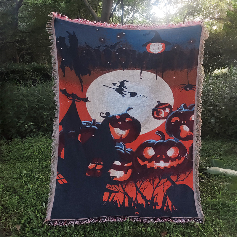 Halloween Modern Times Dance Woven Blanket: Gothic Space Throw,