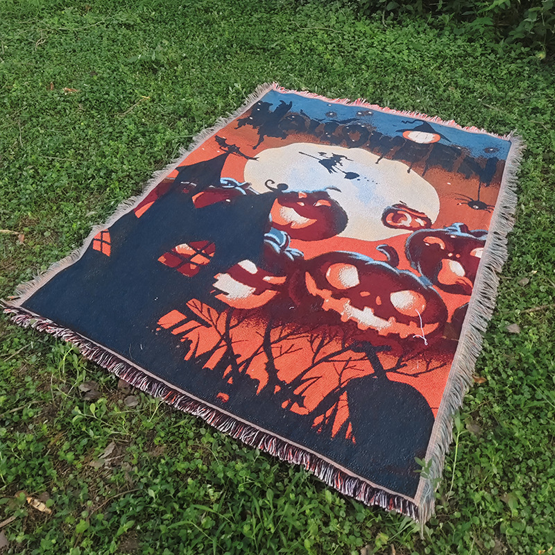 Halloween Modern Times Dance Woven Blanket: Gothic Space Throw,