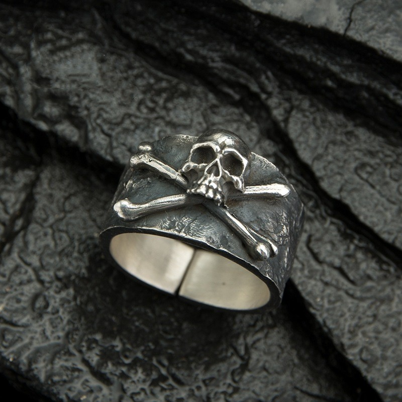 Retro Copper Skull Ring