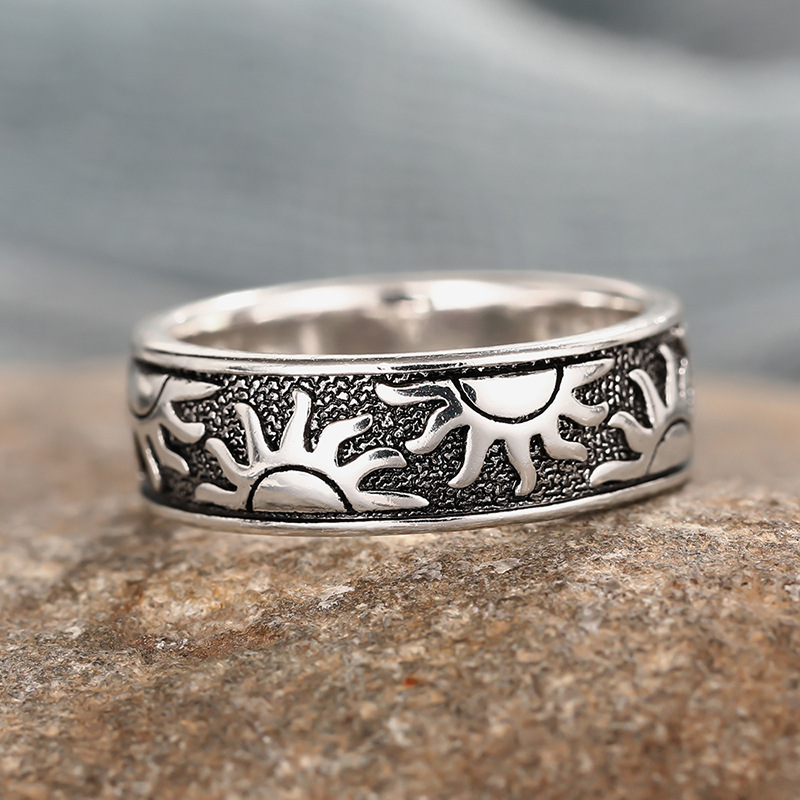 Sun & Eagle Native American Ring