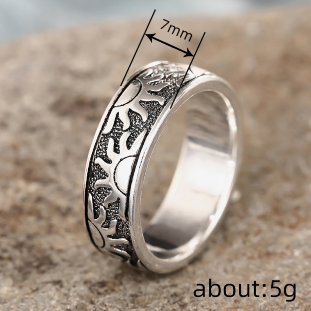 Sun & Eagle Native American Ring
