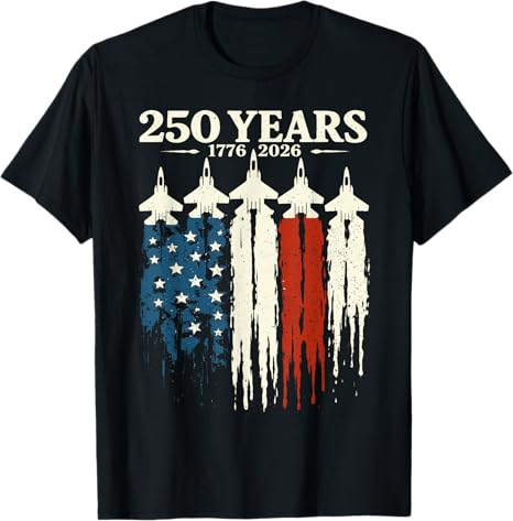 250 Years American 250th 4th of July Anniversary 1776-2026 T-Shirt