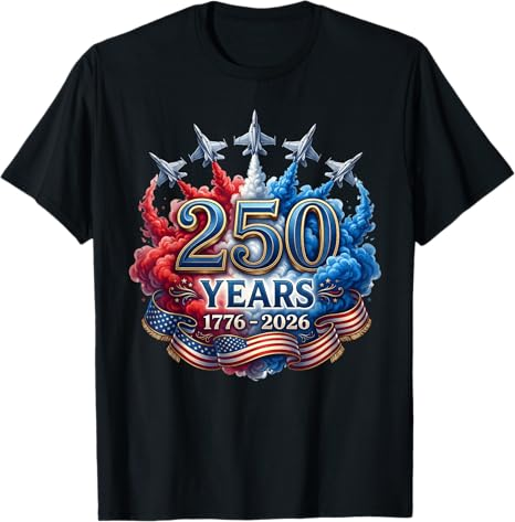 250 Years American 250th 4th of July Anniversary 1776-2026 T-Shirt