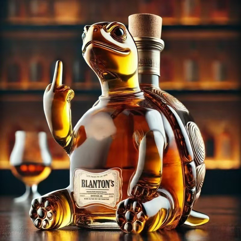 Animal Whiskey Bottle