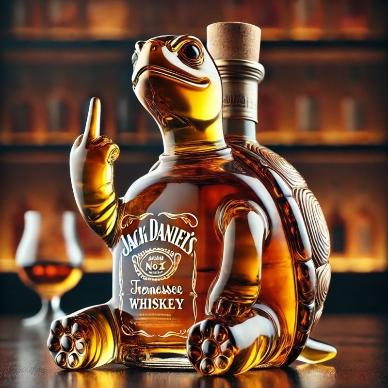 Animal Whiskey Bottle