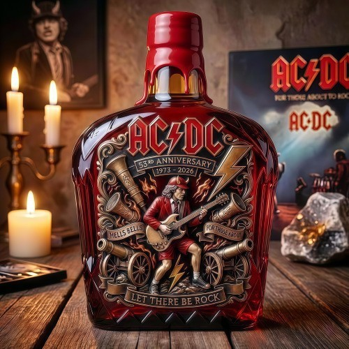 ACDC Whiskey Bottle