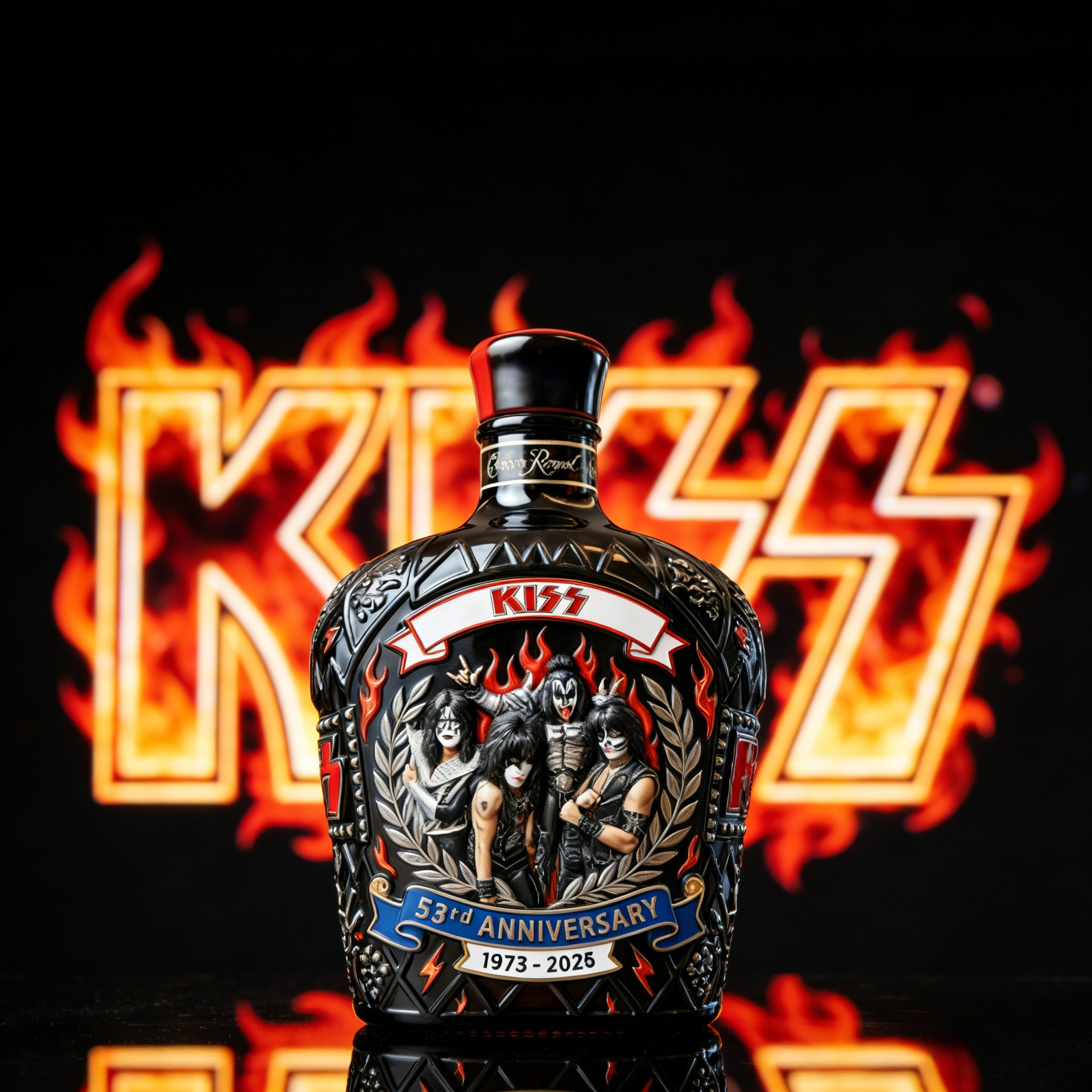 Kiss Whiskey Bottle