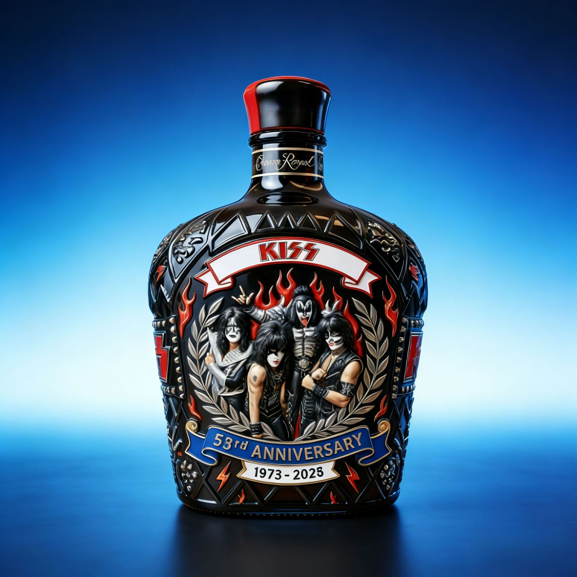 Kiss Whiskey Bottle