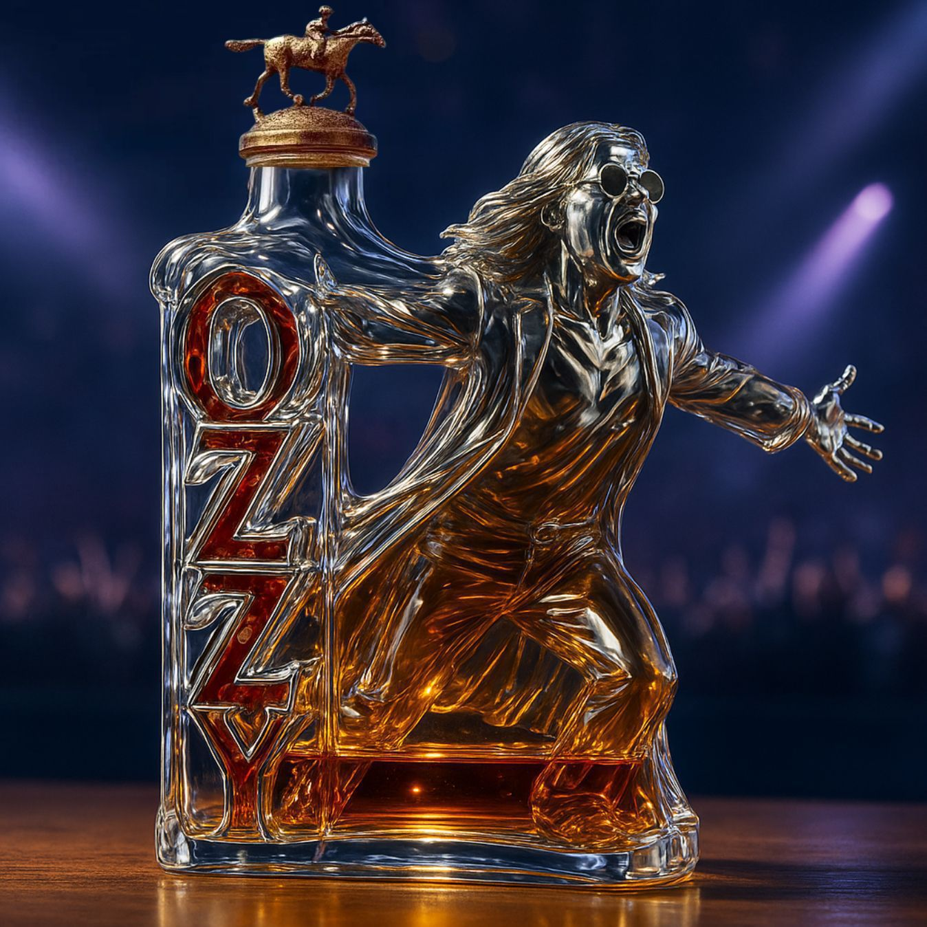 Ozzy Osbourne Memorial Whiskey Bottle