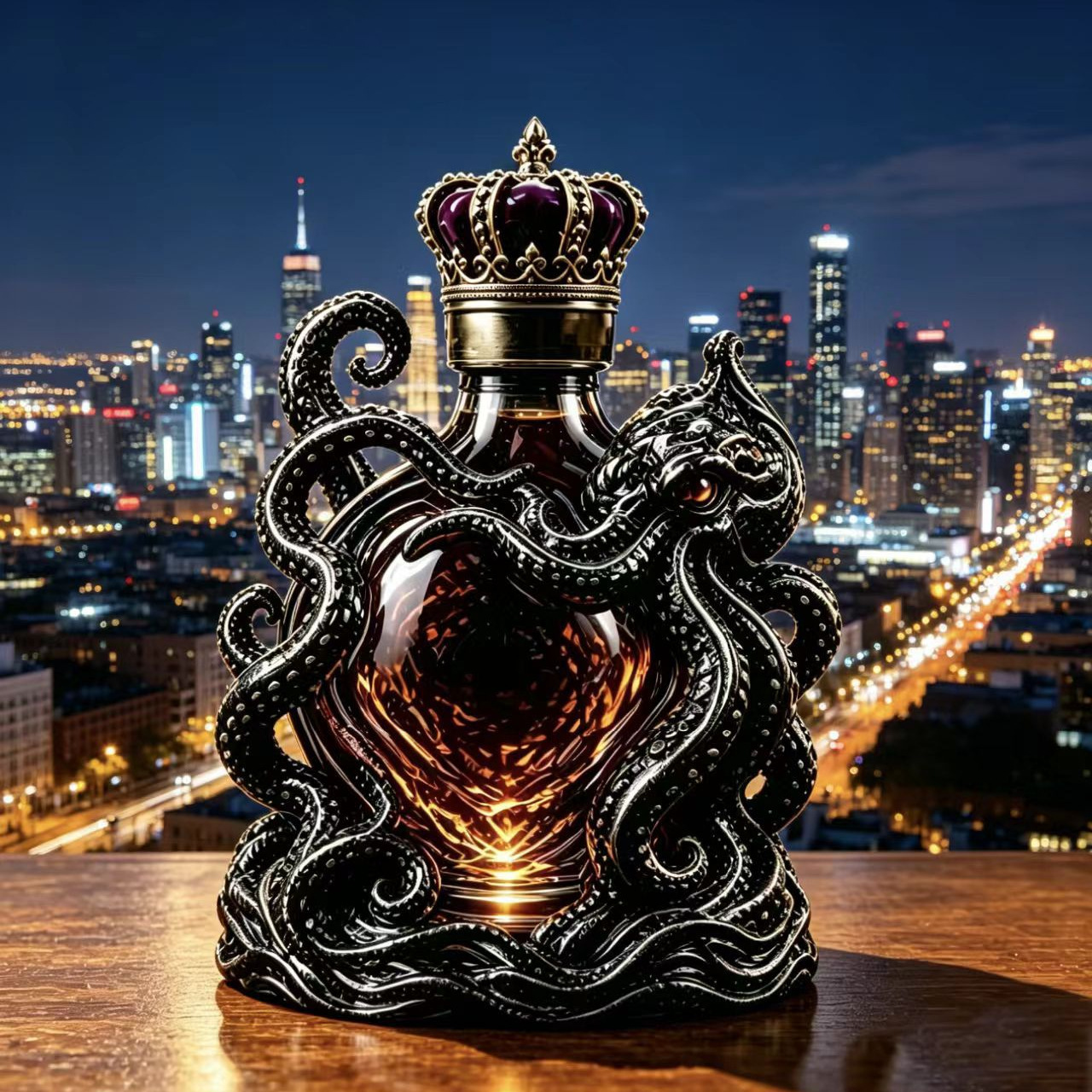 Gothic Skull Whiskey Decanter Bottle（Liquid-free