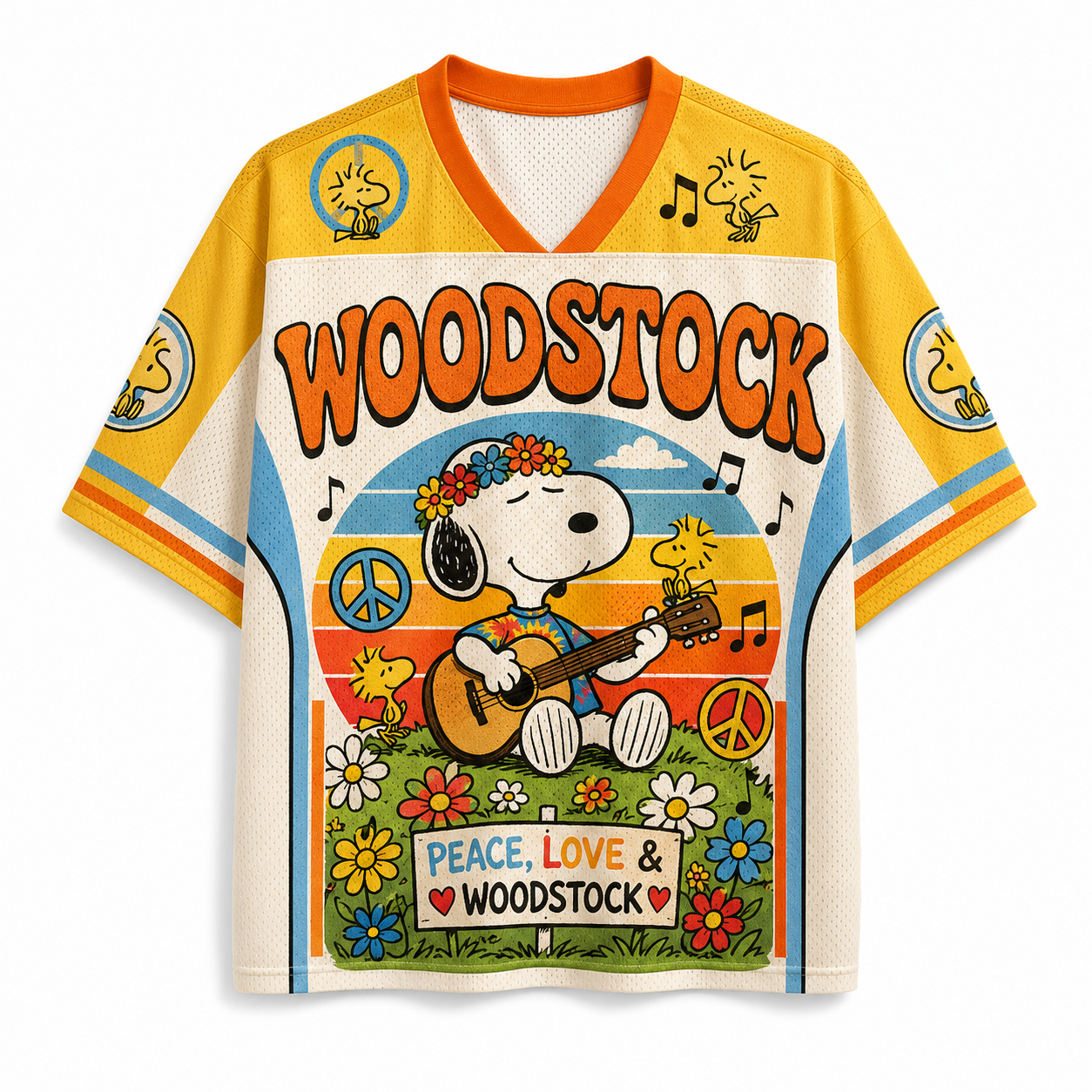 Snoopy and Woodstock Jersey Shirts