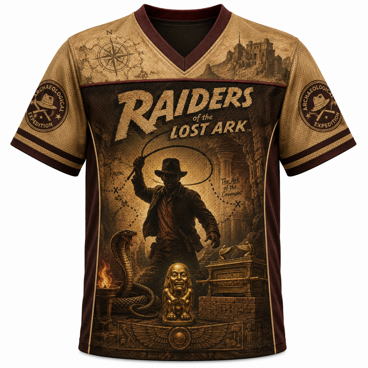 Raiders of the Lost Ark Movie Jersey Shirts